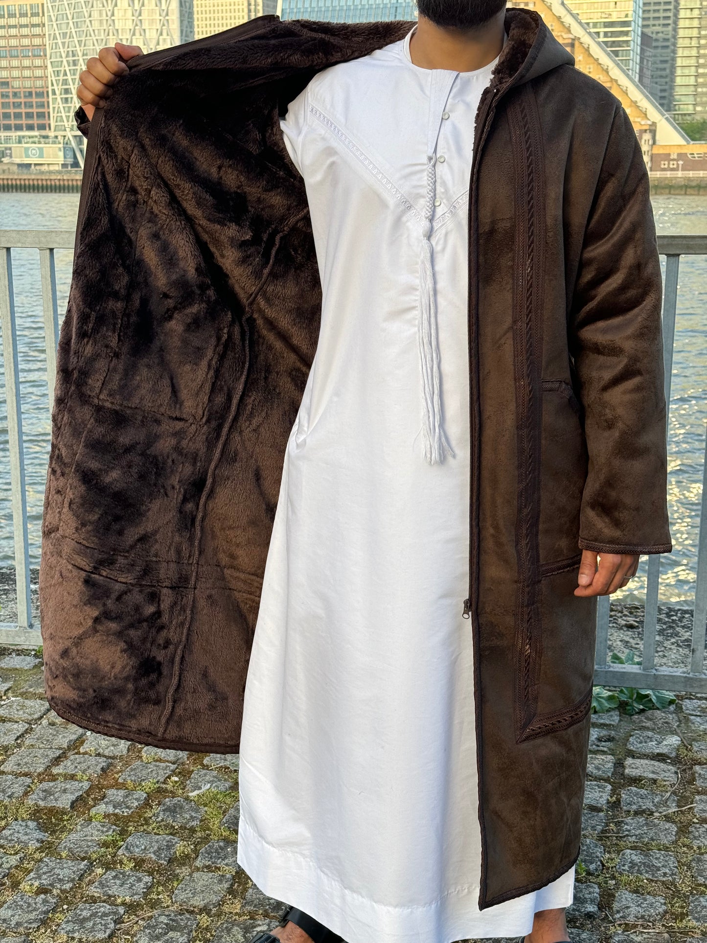 Dark brown Arabian Fur coat