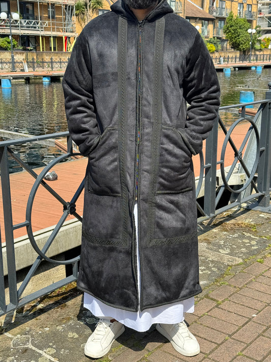 Royal Black Arabian Fur Coat