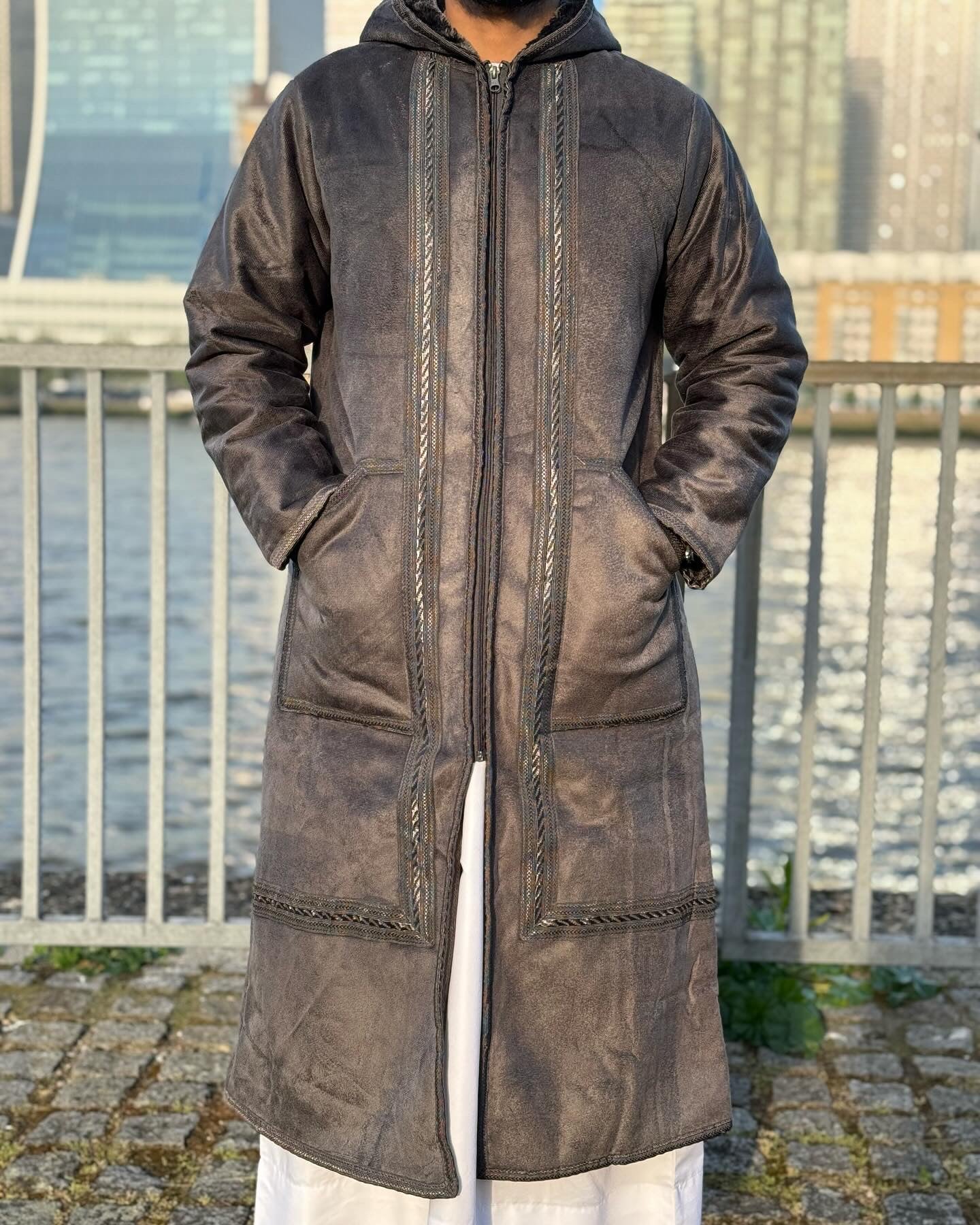 Grey Arabian Fur coat