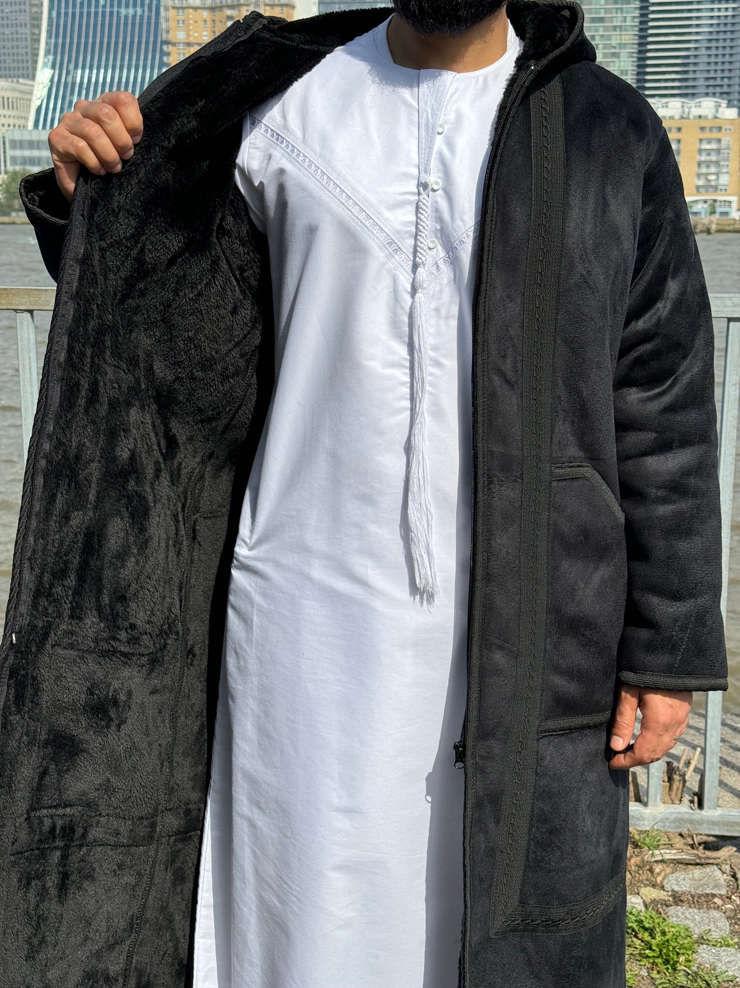 Royal Black Arabian Fur Coat
