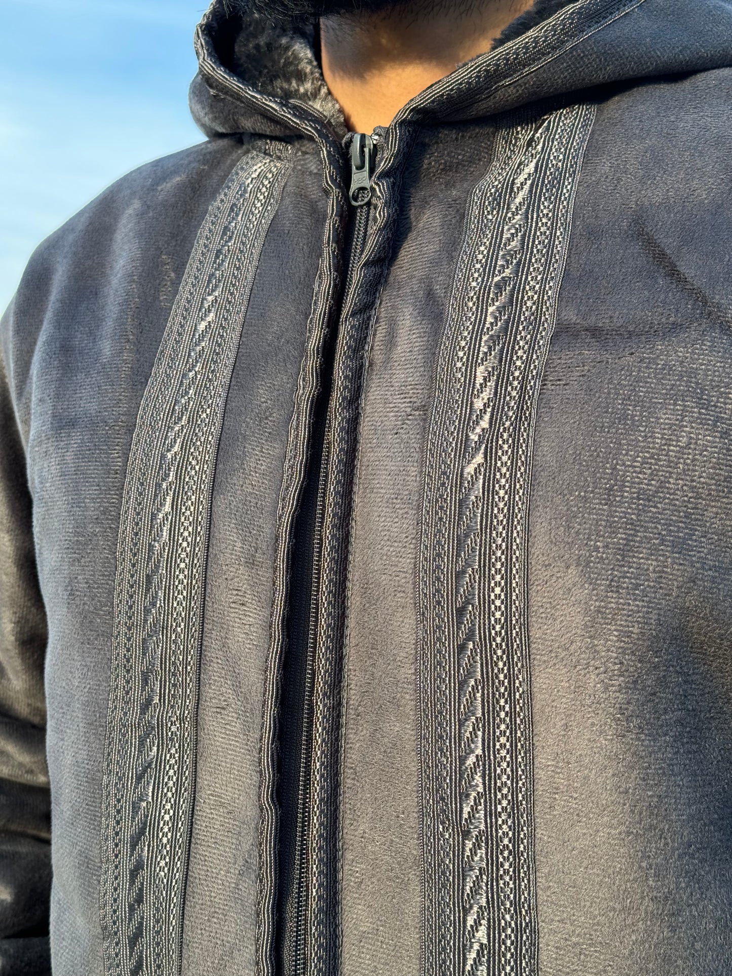 Grey Arabian Fur coat