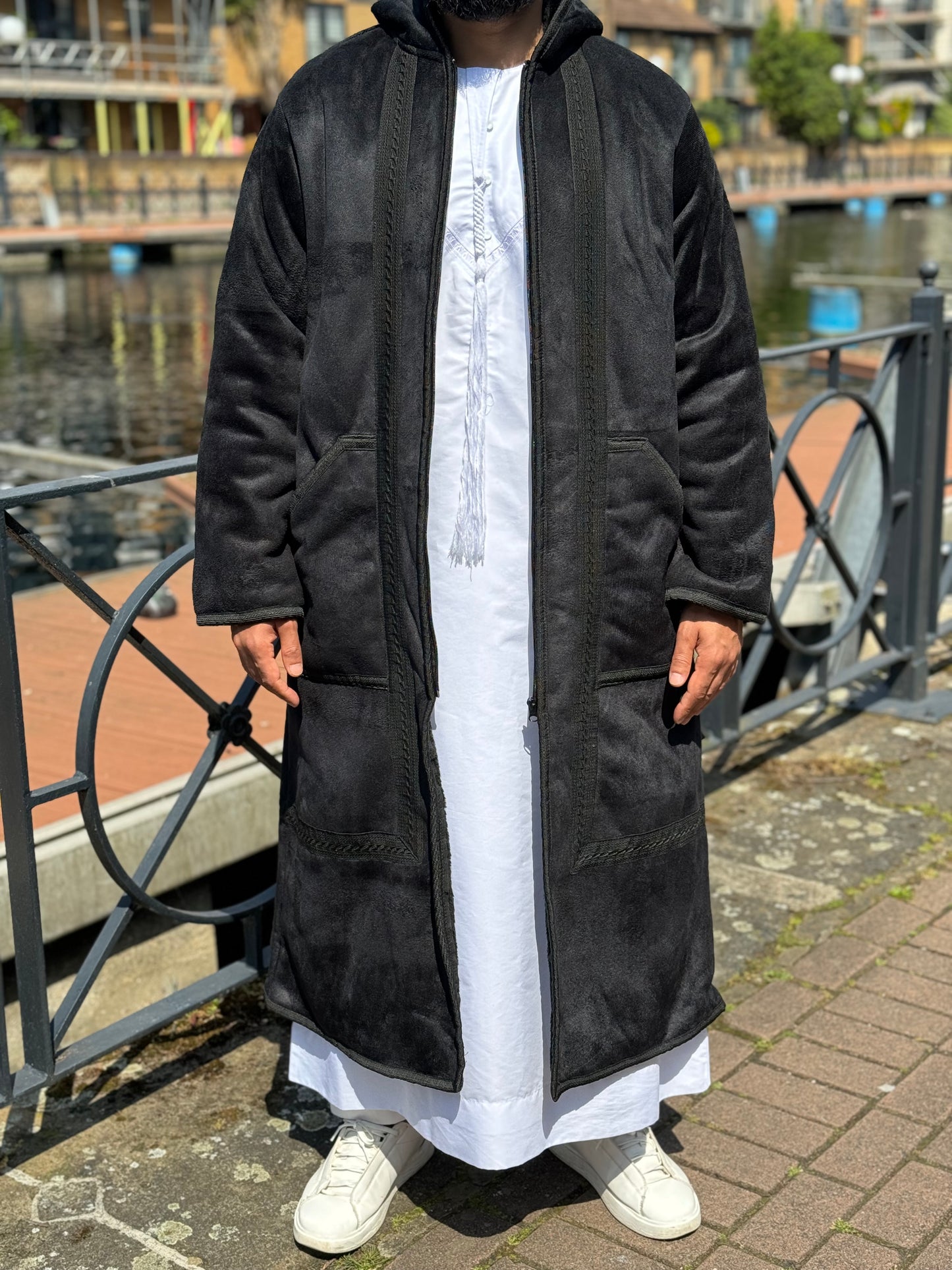 Royal Black Arabian Fur Coat