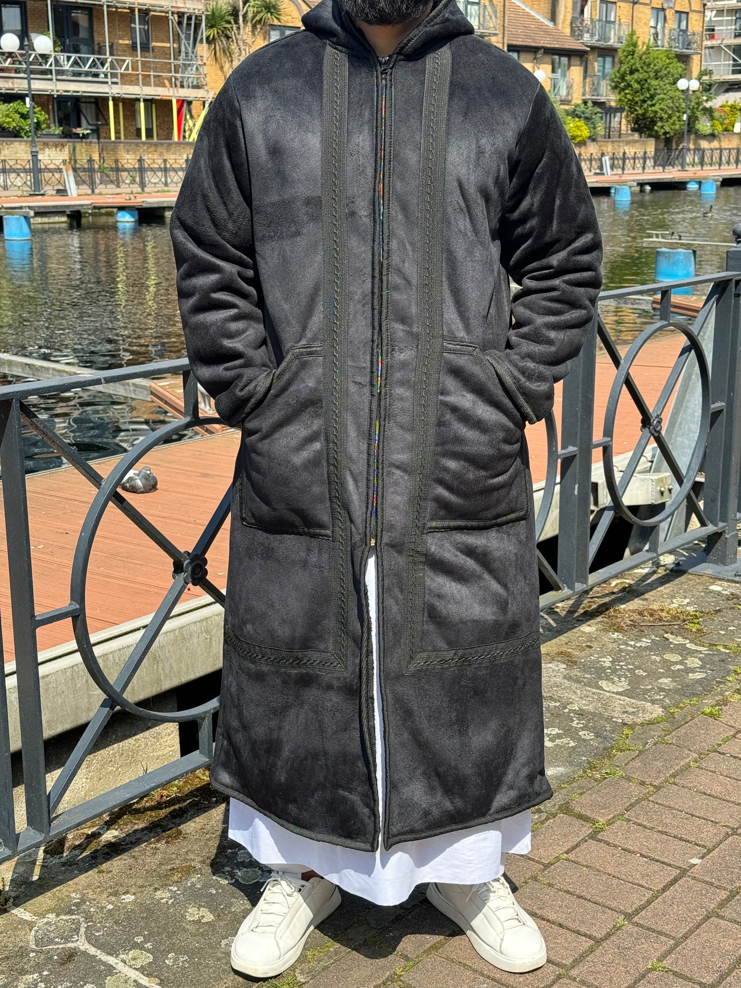 Royal Black Arabian Fur Coat