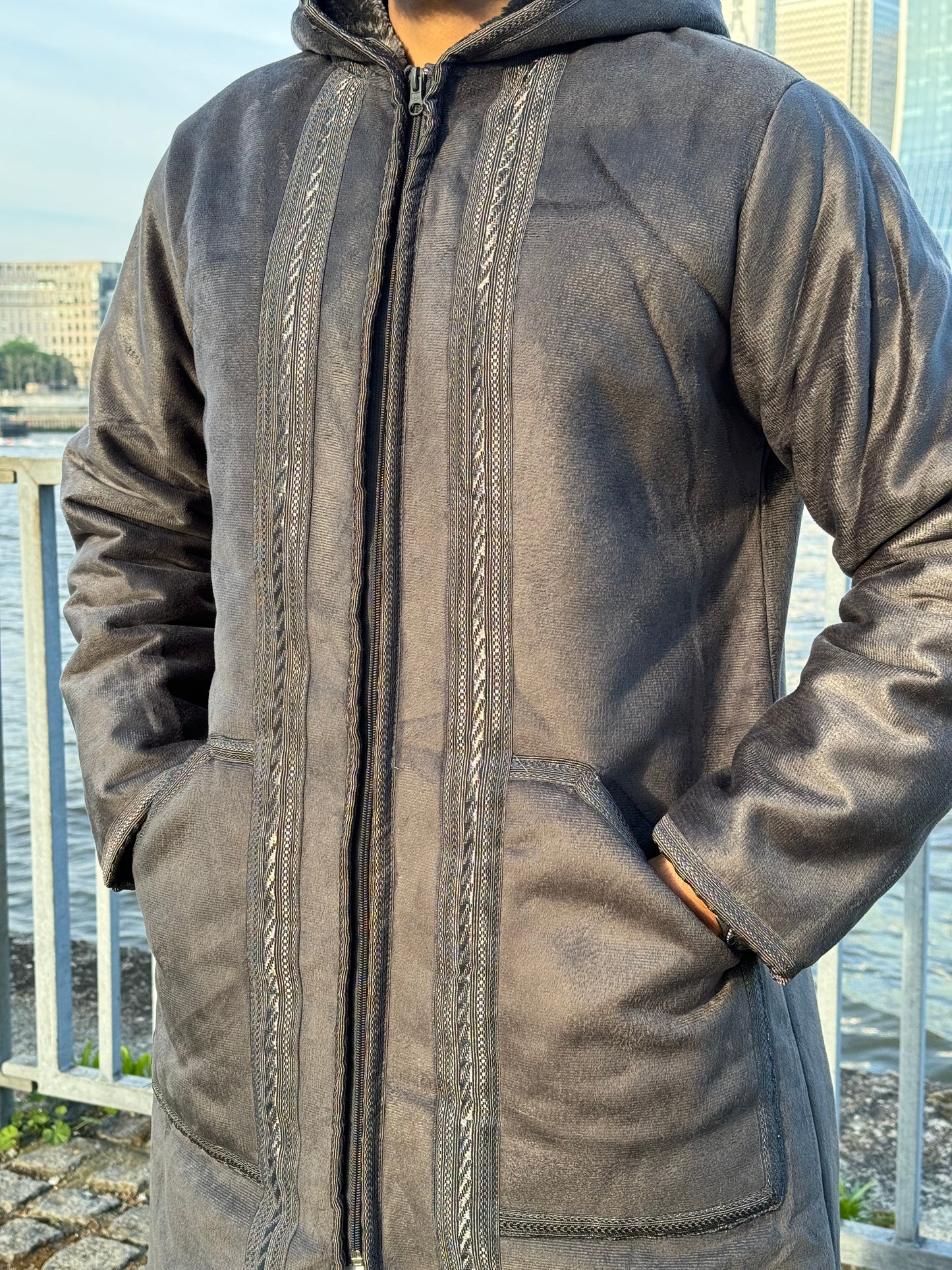 Grey Arabian Fur coat