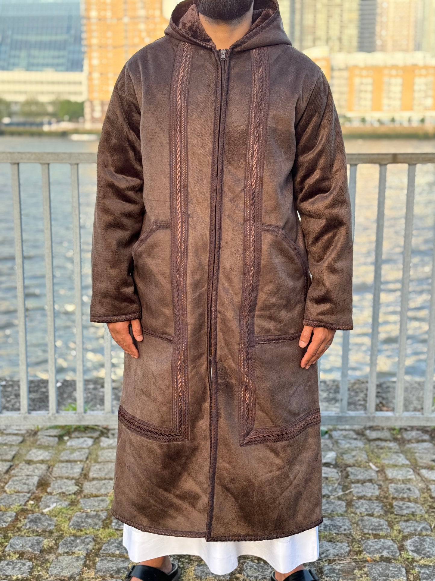 Dark brown Arabian Fur coat